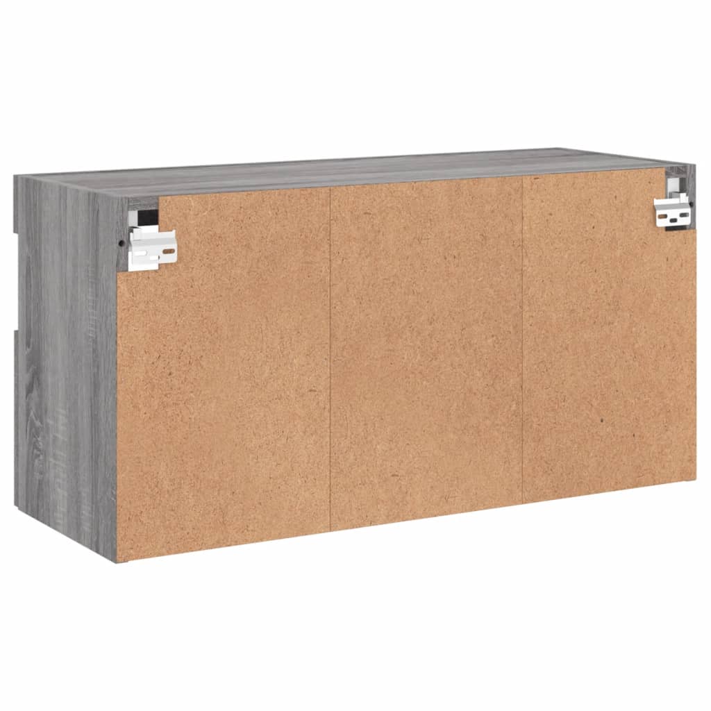 vidaXL TV Wall Cabinet | Grey Sonoma | Engineered Wood | Medium