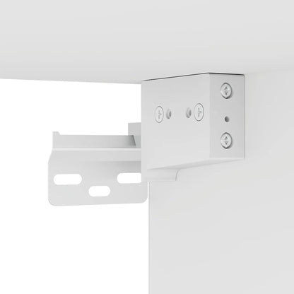 vidaXL TV Wall Cabinets with LED Lights 2 pcs White 30,5x35x30 cm
