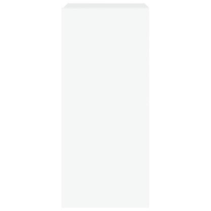 vidaXL TV Wall Cabinet with LED Lights White 30.5x35x70 cm