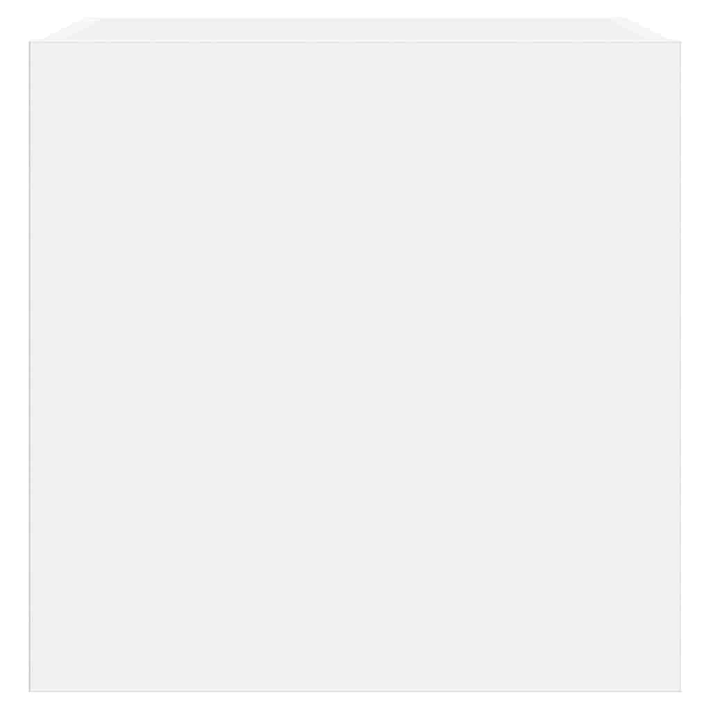 vidaXL TV Wall Cabinets with LED Lights 2 pcs White 40.5x35x40 cm