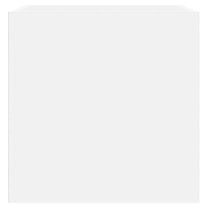 vidaXL TV Wall Cabinets with LED Lights 2 pcs White 40.5x35x40 cm