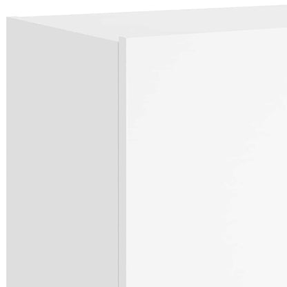 vidaXL TV Wall Cabinet with LED Lights White 100x35x41 cm
