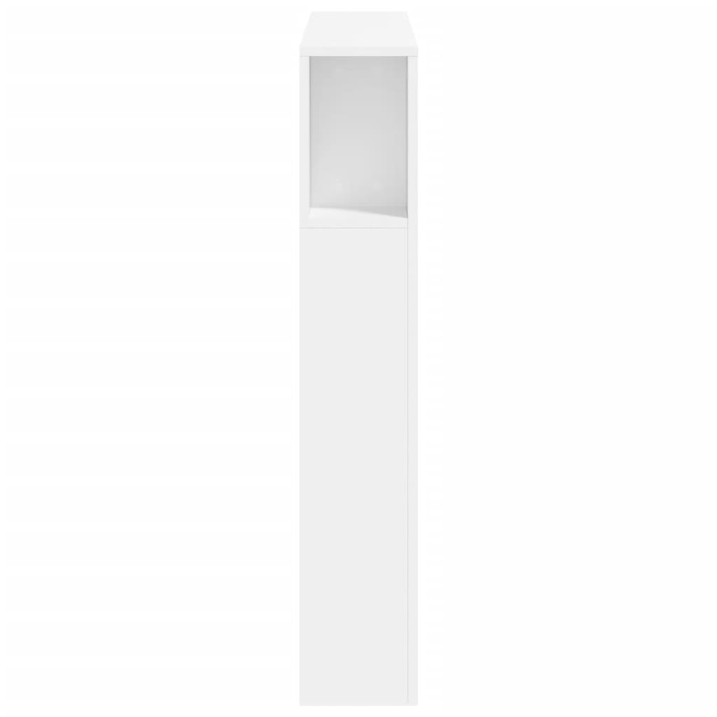vidaXL LED Headboard White 100x18,5x103,5 cm Engineered Wood