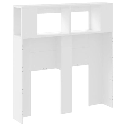 vidaXL LED Headboard White 100x18,5x103,5 cm Engineered Wood