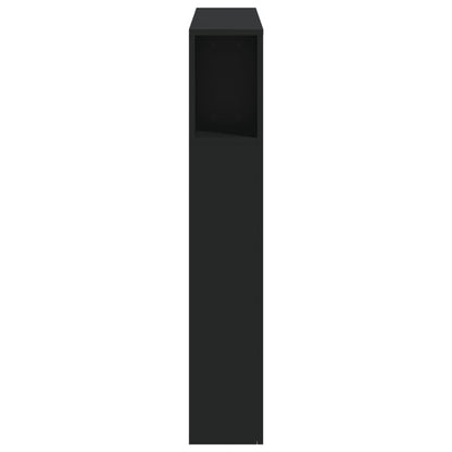 vidaXL LED Headboard Black 100x18,5x103,5 cm Engineered Wood