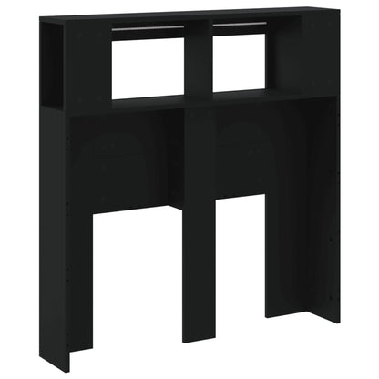 vidaXL LED Headboard Black 100x18,5x103,5 cm Engineered Wood