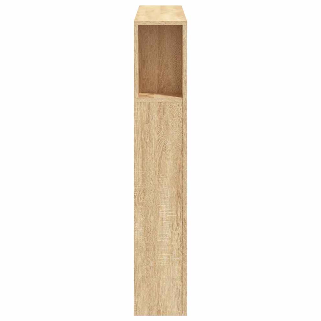 vidaXL LED Headboard Sonoma Oak 100x18,5x103,5 cm Engineered Wood
