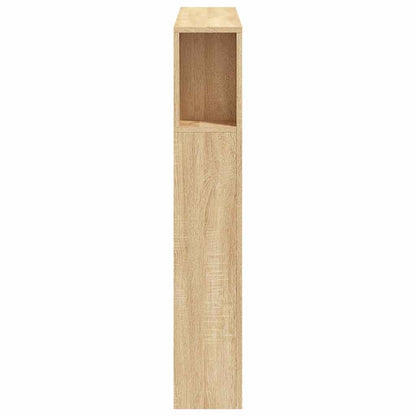 vidaXL LED Headboard Sonoma Oak 100x18,5x103,5 cm Engineered Wood