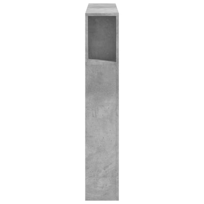 vidaXL LED Headboard Concrete Grey 100x18,5x103,5 cm Engineered Wood