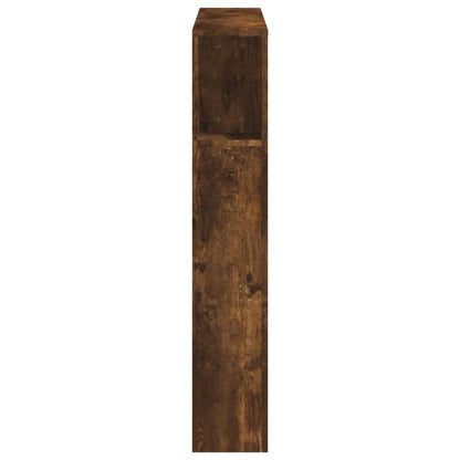 vidaXL LED Headboard Smoked Oak 100x18.5x103.5 cm Engineered Wood