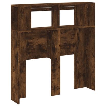 vidaXL LED Headboard Smoked Oak 100x18,5x103,5 cm Engineered Wood