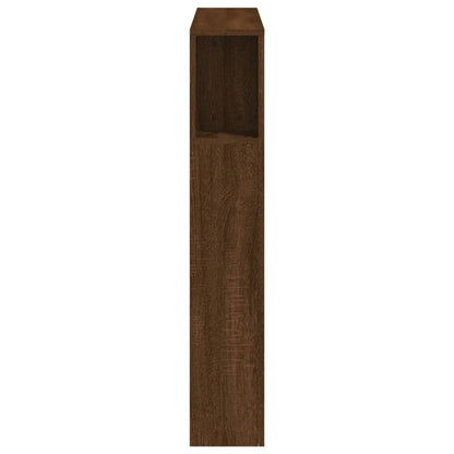vidaXL LED Headboard Brown Oak 100x18,5x103,5 cm Engineered Wood