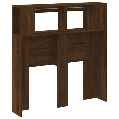 vidaXL LED Headboard Brown Oak 100x18,5x103,5 cm Engineered Wood