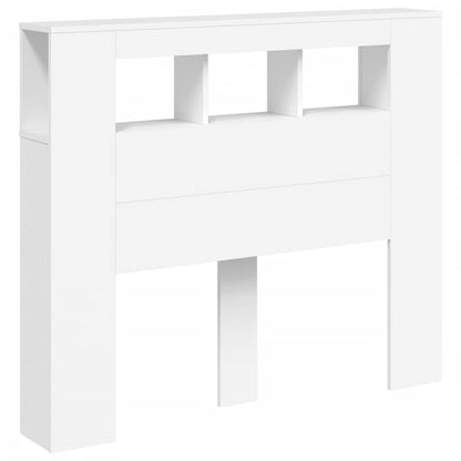 vidaXL LED Headboard White 120x18,5x103,5 cm Engineered Wood