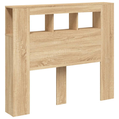 vidaXL LED Headboard Sonoma Oak 120x18,5x103,5 cm Engineered Wood