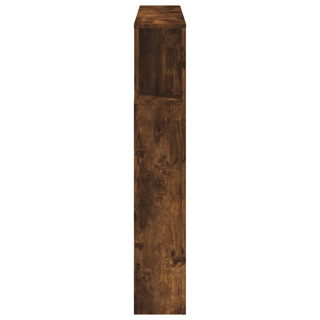 vidaXL LED Headboard Smoked Oak 120x18,5x103,5 cm Engineered Wood