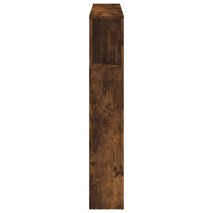 vidaXL LED Headboard Smoked Oak 120x18,5x103,5 cm Engineered Wood