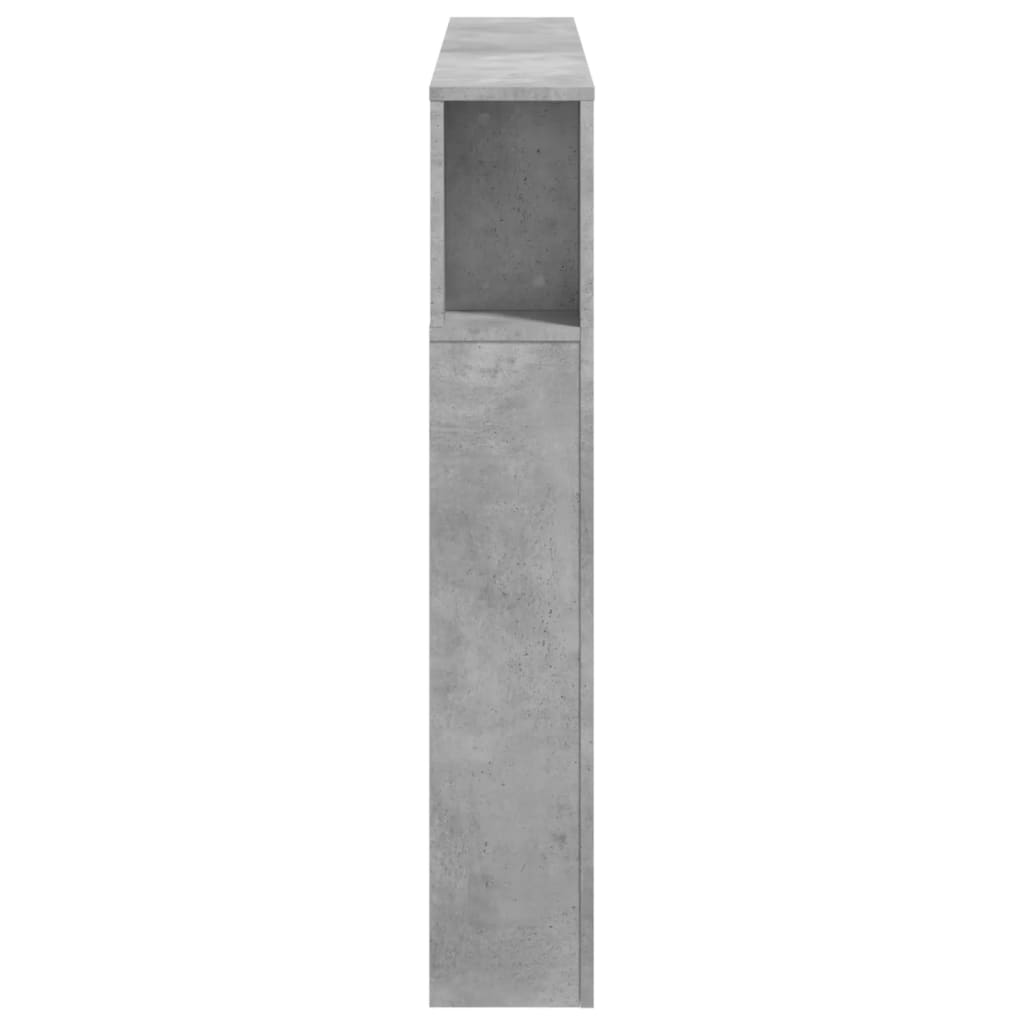 vidaXL LED Headboard Concrete Grey 140x18,5x103,5 cm Engineered Wood