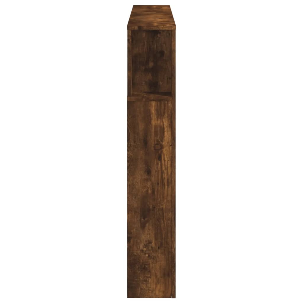 vidaXL LED Headboard Smoked Oak 140x18,5x103,5 cm Engineered Wood