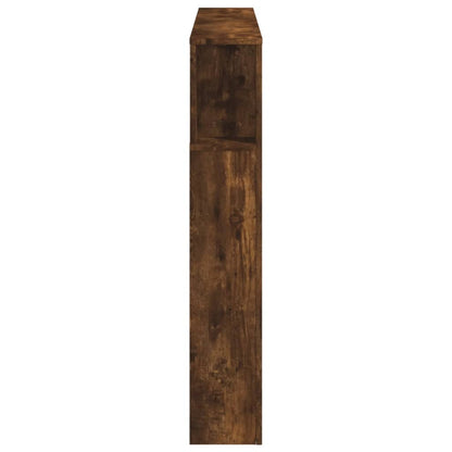vidaXL LED Headboard Smoked Oak 140x18,5x103,5 cm Engineered Wood