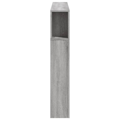 vidaXL LED Headboard Grey Sonoma 140x18,5x103,5 cm Engineered Wood