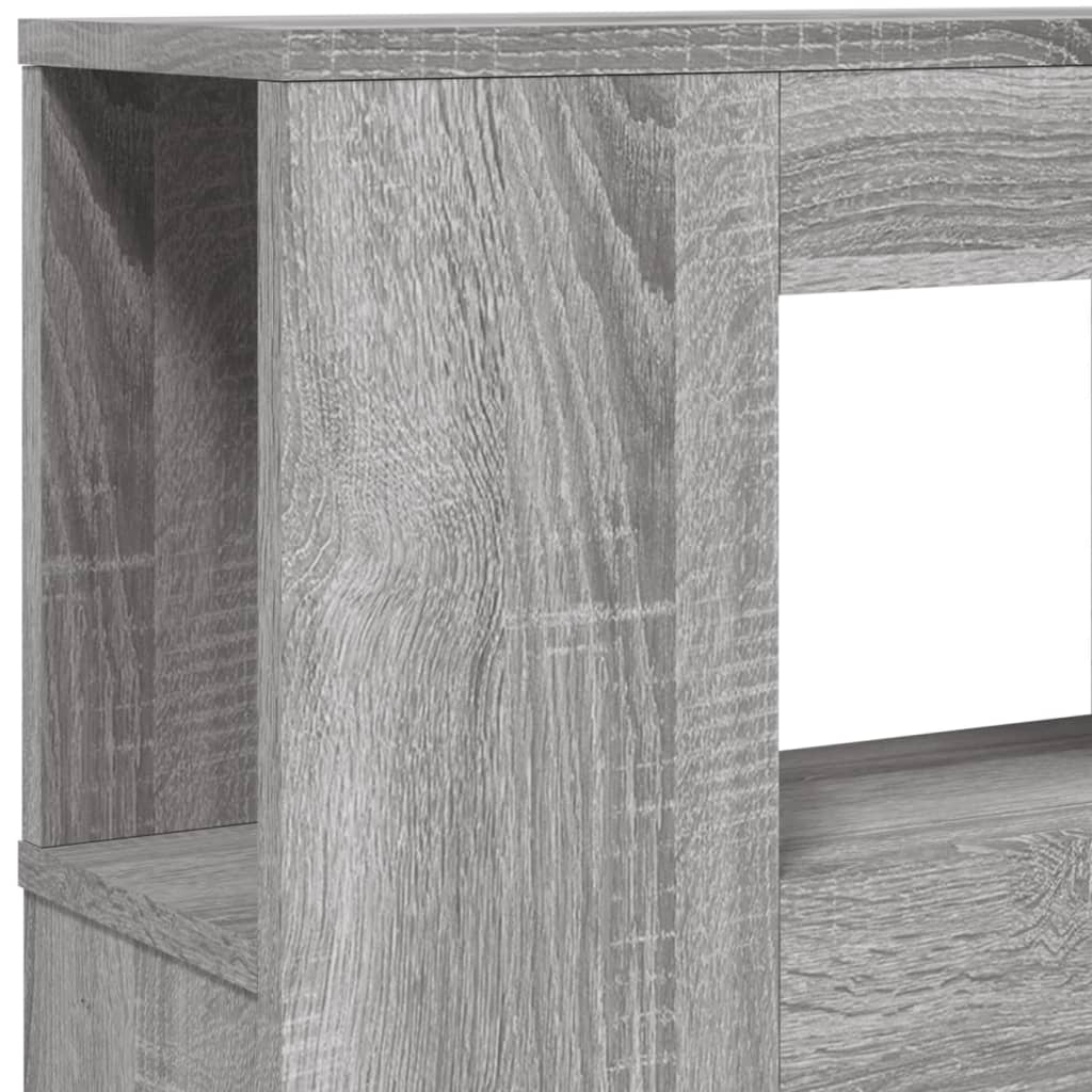 vidaXL LED Headboard Grey Sonoma 140x18,5x103,5 cm Engineered Wood