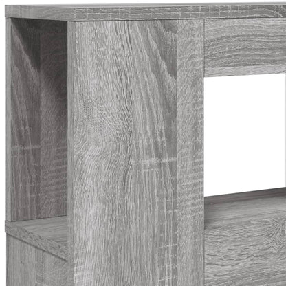 vidaXL LED Headboard Grey Sonoma 140x18,5x103,5 cm Engineered Wood