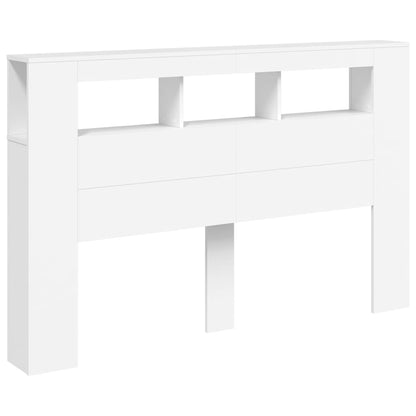 vidaXL LED Headboard White 160x18,5x103,5 cm Engineered Wood