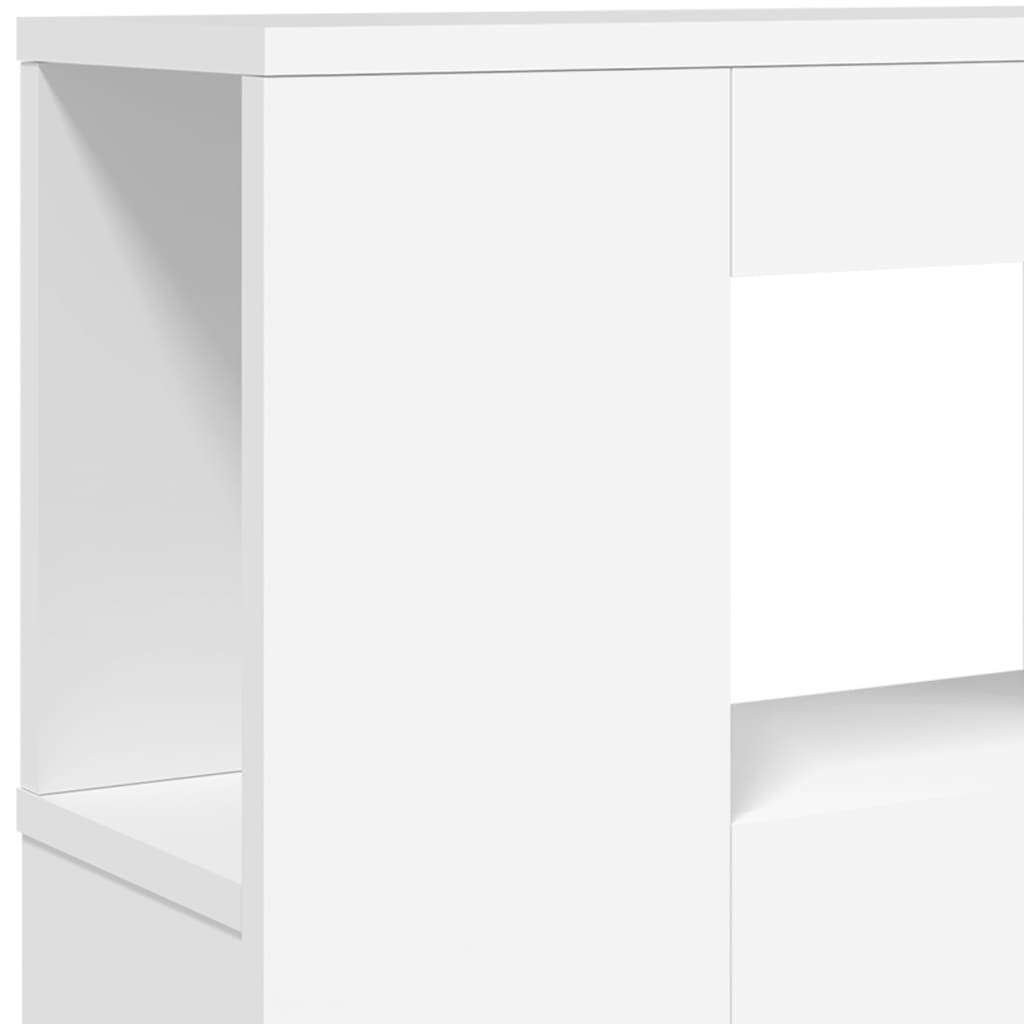 vidaXL LED Headboard White 160x18,5x103,5 cm Engineered Wood