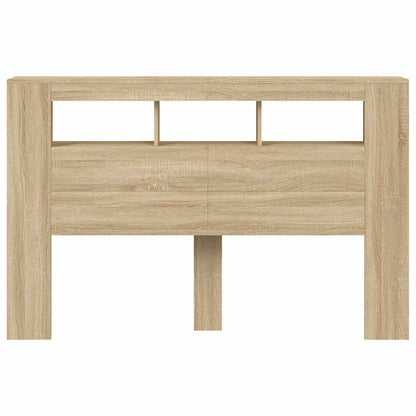 vidaXL LED Headboard Sonoma Oak 160x18,5x103,5 cm Engineered Wood