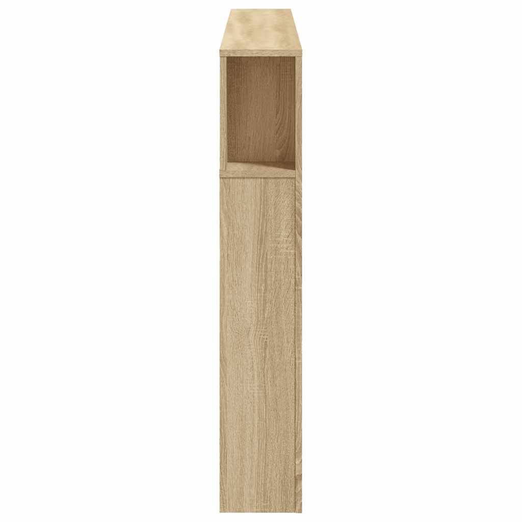 vidaXL LED Headboard Sonoma Oak 160x18,5x103,5 cm Engineered Wood