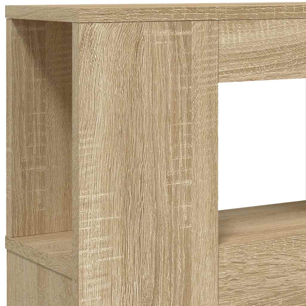 vidaXL LED Headboard Sonoma Oak 160x18,5x103,5 cm Engineered Wood