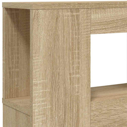 vidaXL LED Headboard Sonoma Oak 160x18,5x103,5 cm Engineered Wood