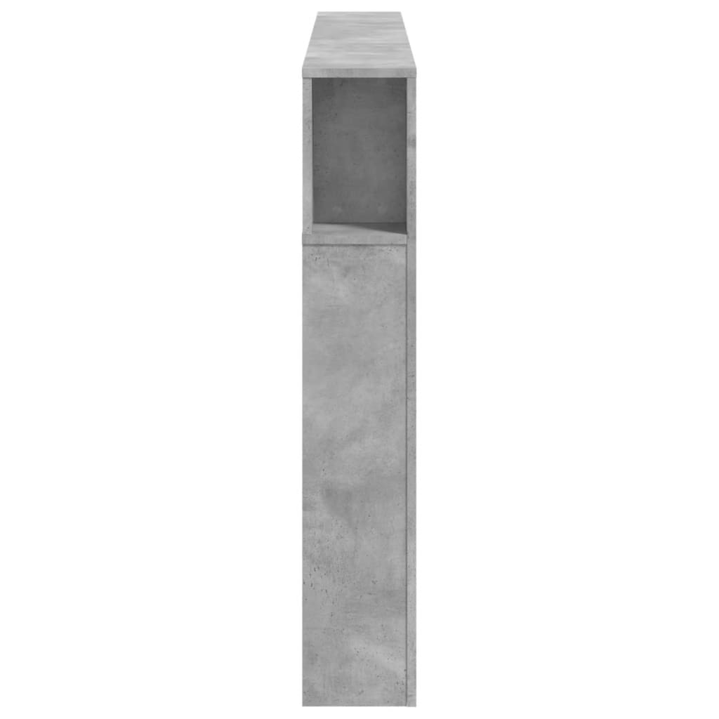 vidaXL LED Headboard Concrete Grey 160x18,5x103,5 cm Engineered Wood