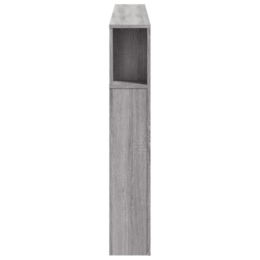 vidaXL LED Headboard Grey Sonoma 160x18.5x103.5 cm Engineered Wood