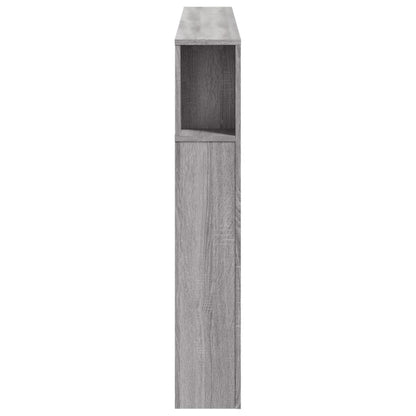 vidaXL LED Headboard Grey Sonoma 160x18.5x103.5 cm Engineered Wood