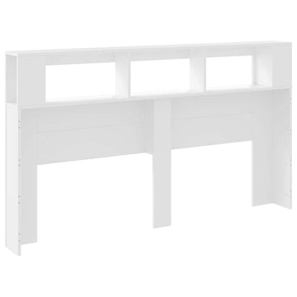 vidaXL LED Headboard White 180x18,5x103,5 cm Engineered Wood