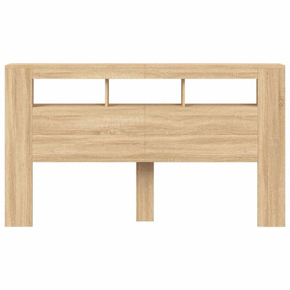 vidaXL LED Headboard Sonoma Oak 180x18,5x103,5 cm Engineered Wood