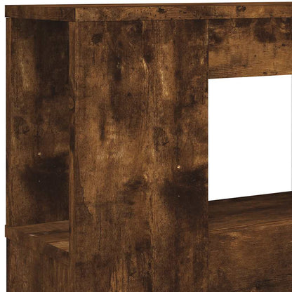 vidaXL LED Headboard Smoked Oak 180x18,5x103,5 cm Engineered Wood