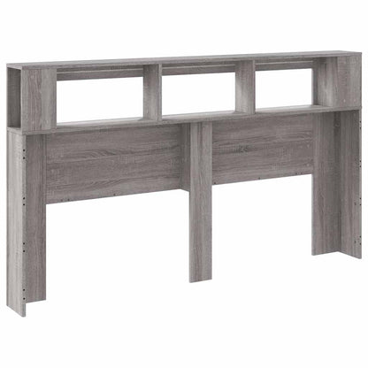 vidaXL LED Headboard Grey Sonoma 180x18,5x103,5 cm Engineered Wood