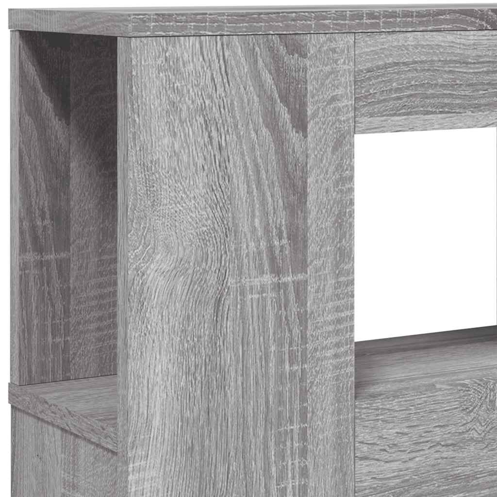 vidaXL LED Headboard Grey Sonoma 180x18,5x103,5 cm Engineered Wood