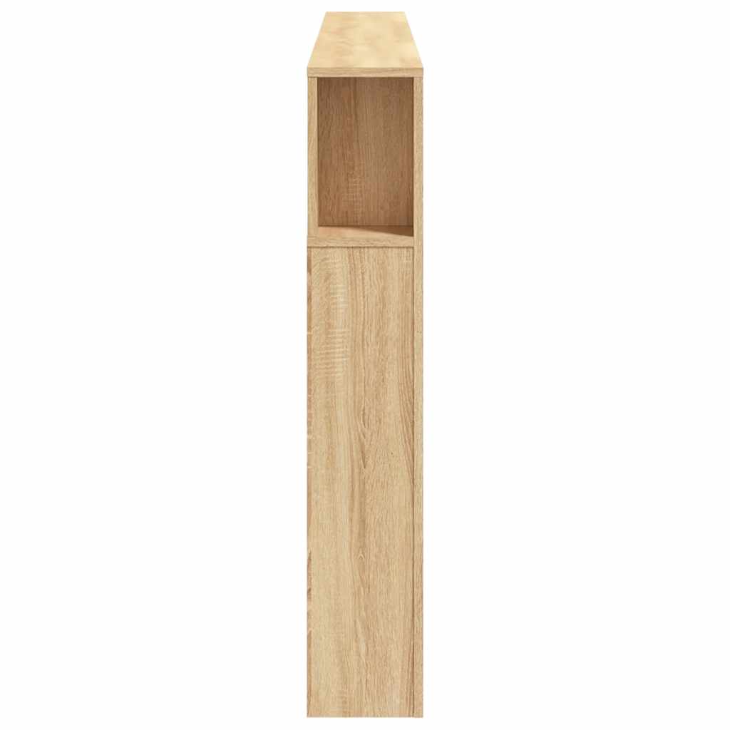 vidaXL LED Headboard Sonoma Oak 200x18,5x103,5 cm Engineered Wood