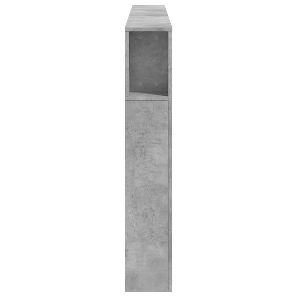 vidaXL LED Headboard Concrete Grey 200x18,5x103,5 cm Engineered Wood