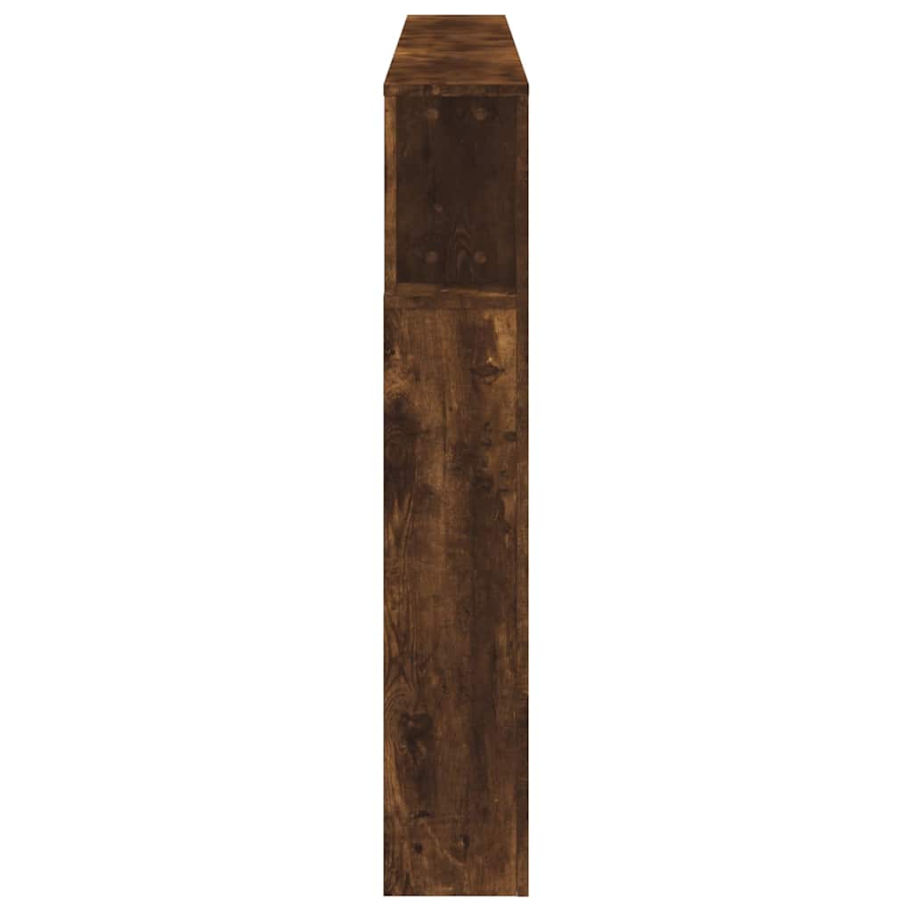 vidaXL LED Headboard Smoked Oak 200x18,5x103,5 cm Engineered Wood