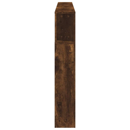 vidaXL LED Headboard Smoked Oak 200x18,5x103,5 cm Engineered Wood