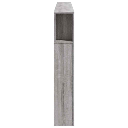 vidaXL LED Headboard Grey Sonoma 200x18,5x103,5 cm Engineered Wood