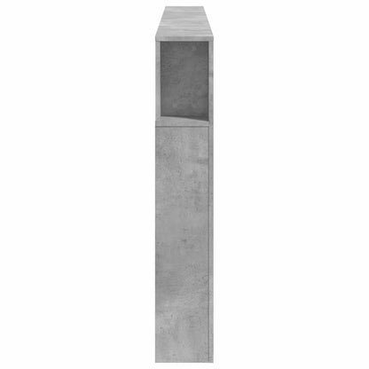 vidaXL LED Headboard Concrete Grey 220x18,5x103,5 cm Engineered Wood