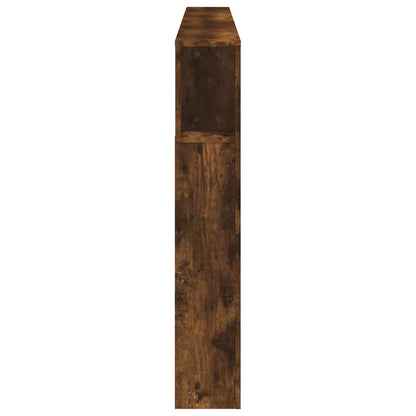 vidaXL LED Headboard Smoked Oak 220x18,5x103,5 cm Engineered Wood