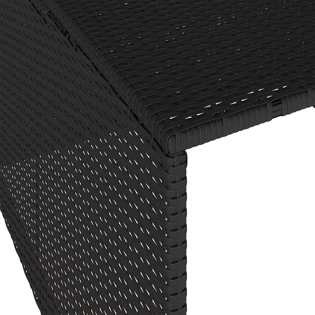 vidaXL Robot Mower Garage Black 86x90x52/57 cm Poly Rattan