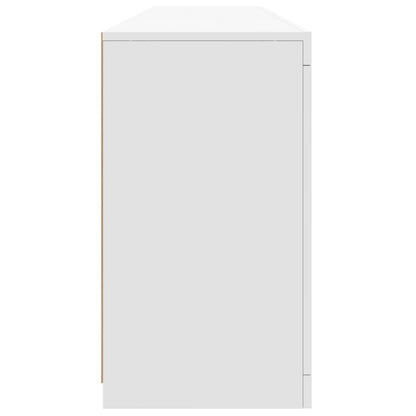 vidaXL Sideboard with LED Lights White 162x37x67 cm